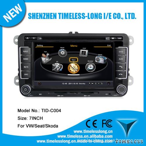 Car DVD for Vw Jetta Golf Passat Touran Seat Leon Tiguan B6 with Phonebook iPod 3G WiFi 20vcdc CPU1gmhz RAM512MB 4G Memory S100